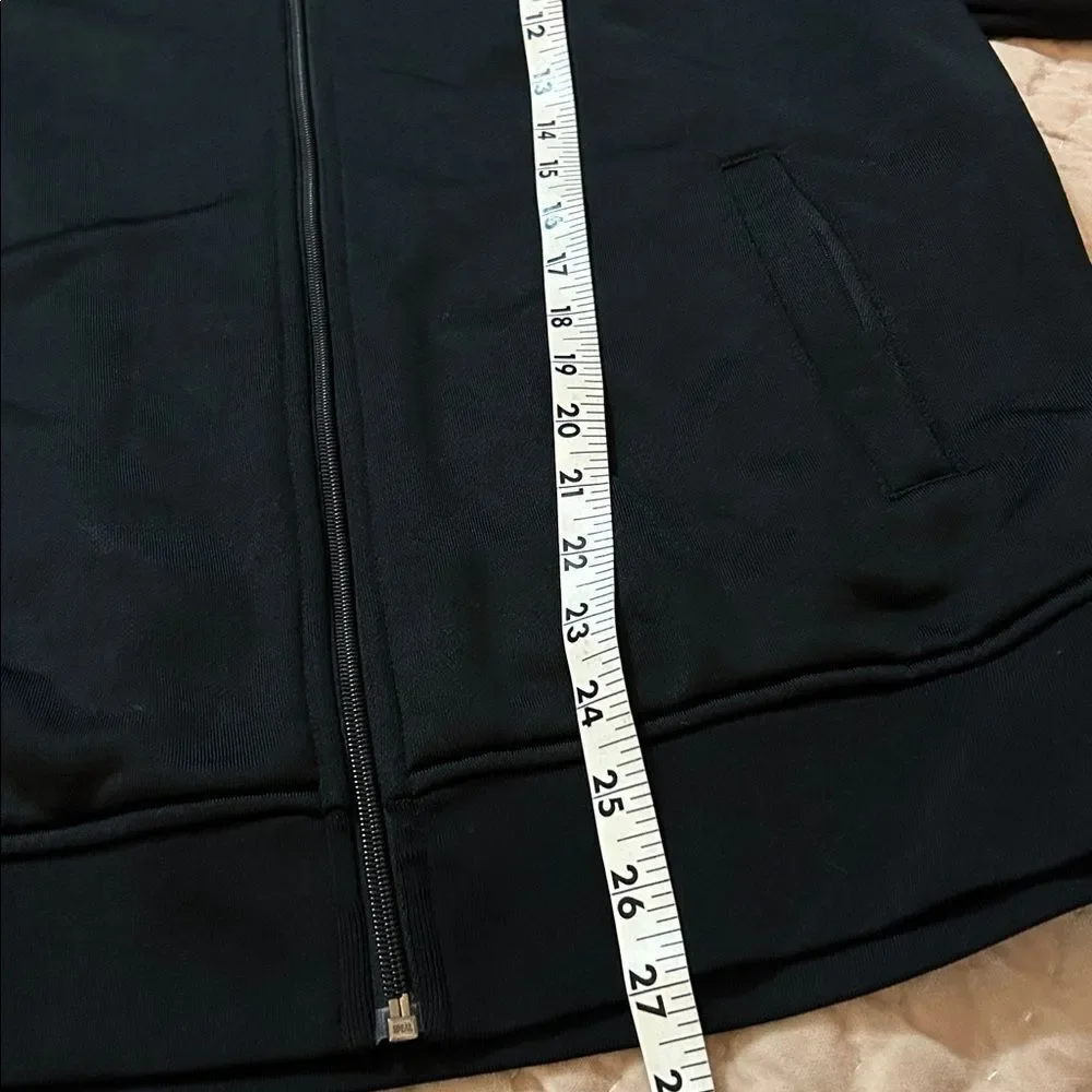 Vince Men's Black Zip-Up track jacket medium
